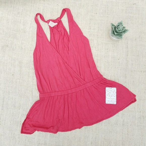 Free People Coral Deep V Wrap Tank Top - Picture 2 of 6